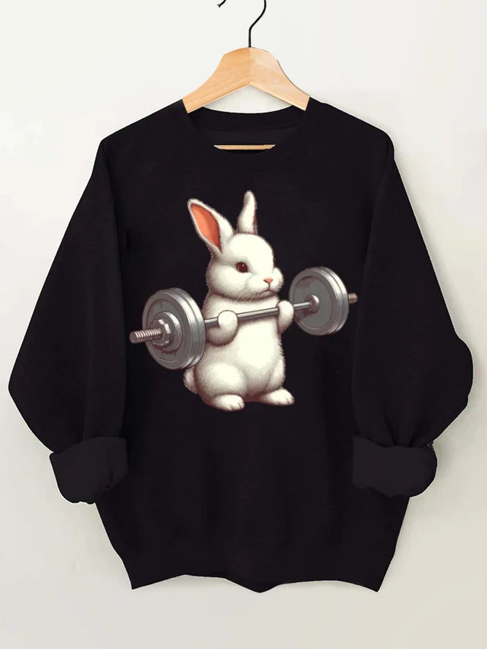 WEIGHTLIFTING RABBIT GYM SWEATSHIRT