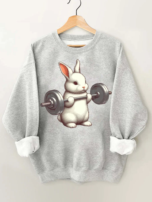 WEIGHTLIFTING RABBIT GYM SWEATSHIRT