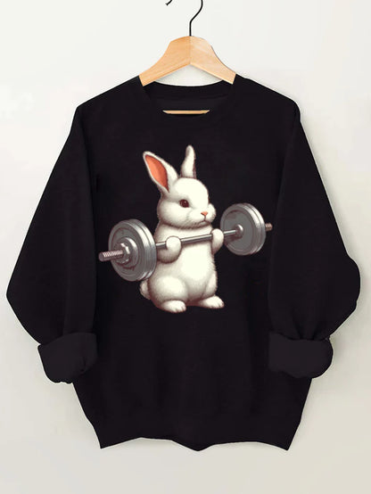 WEIGHTLIFTING RABBIT GYM SWEATSHIRT