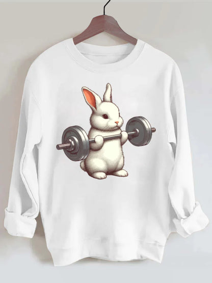 WEIGHTLIFTING RABBIT GYM SWEATSHIRT