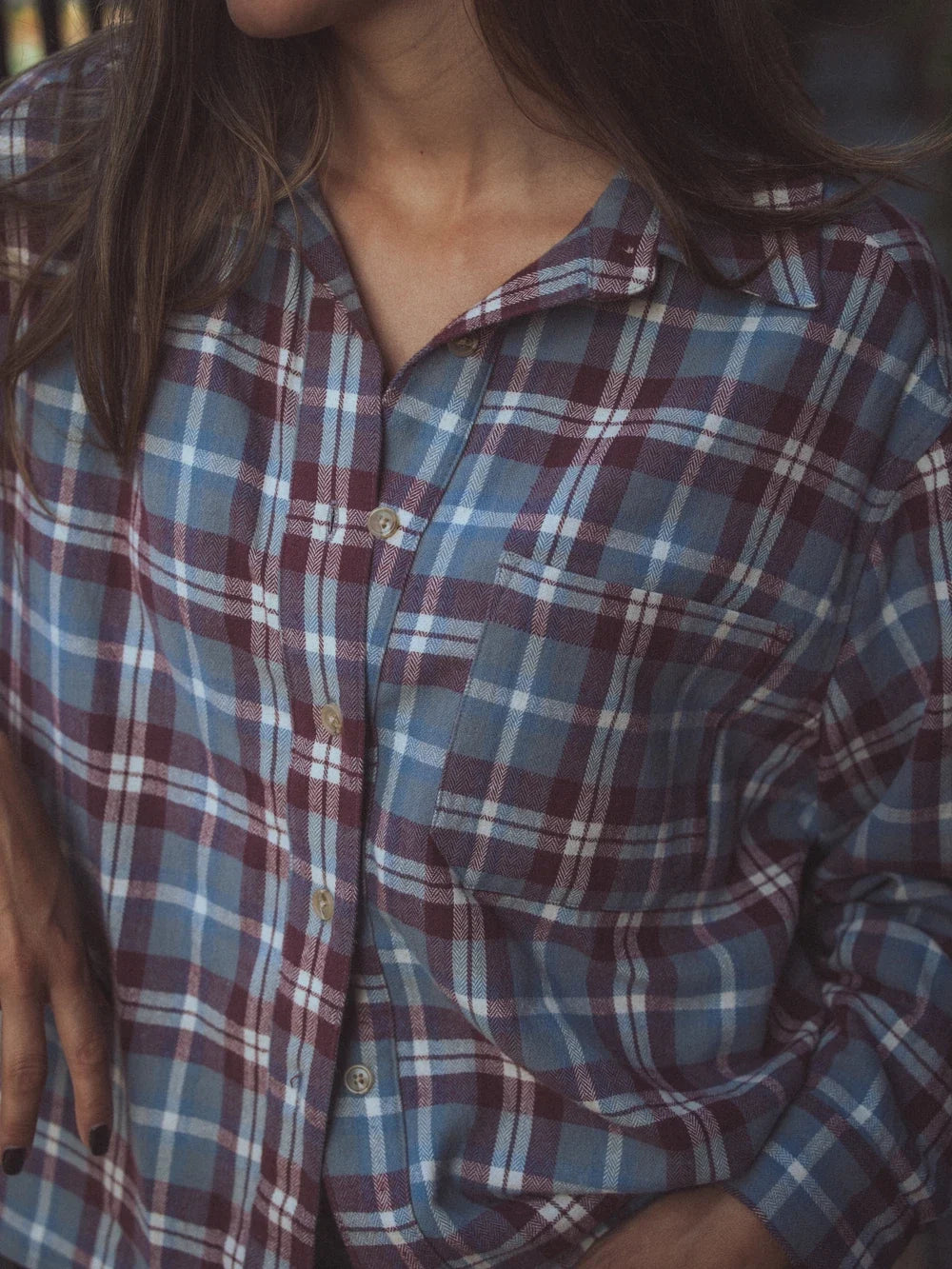 Oversized Statement Check Shirt