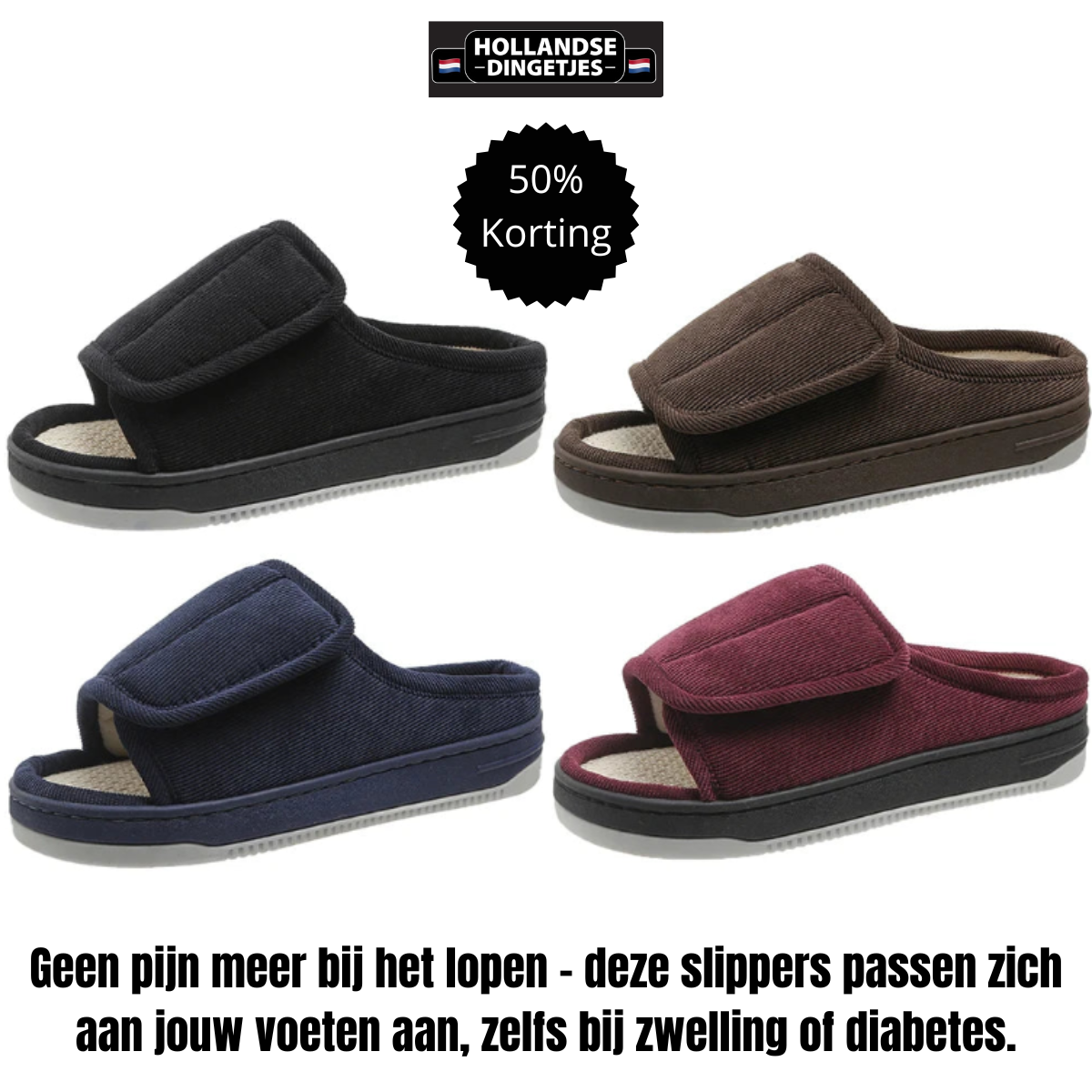 Comfortsslippers | Dé oplossing voor pijnlijke voeten zowel man en vrouw !