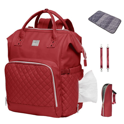 MIMMTI® 2.0 Leren Luiertas, Gezinstas, Reistas