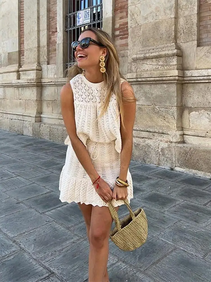 Marieke | Top & Skirt Set