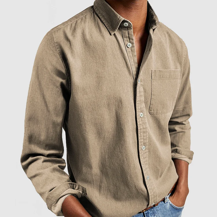 James - Premium Casual Overhemd Lange Mouw