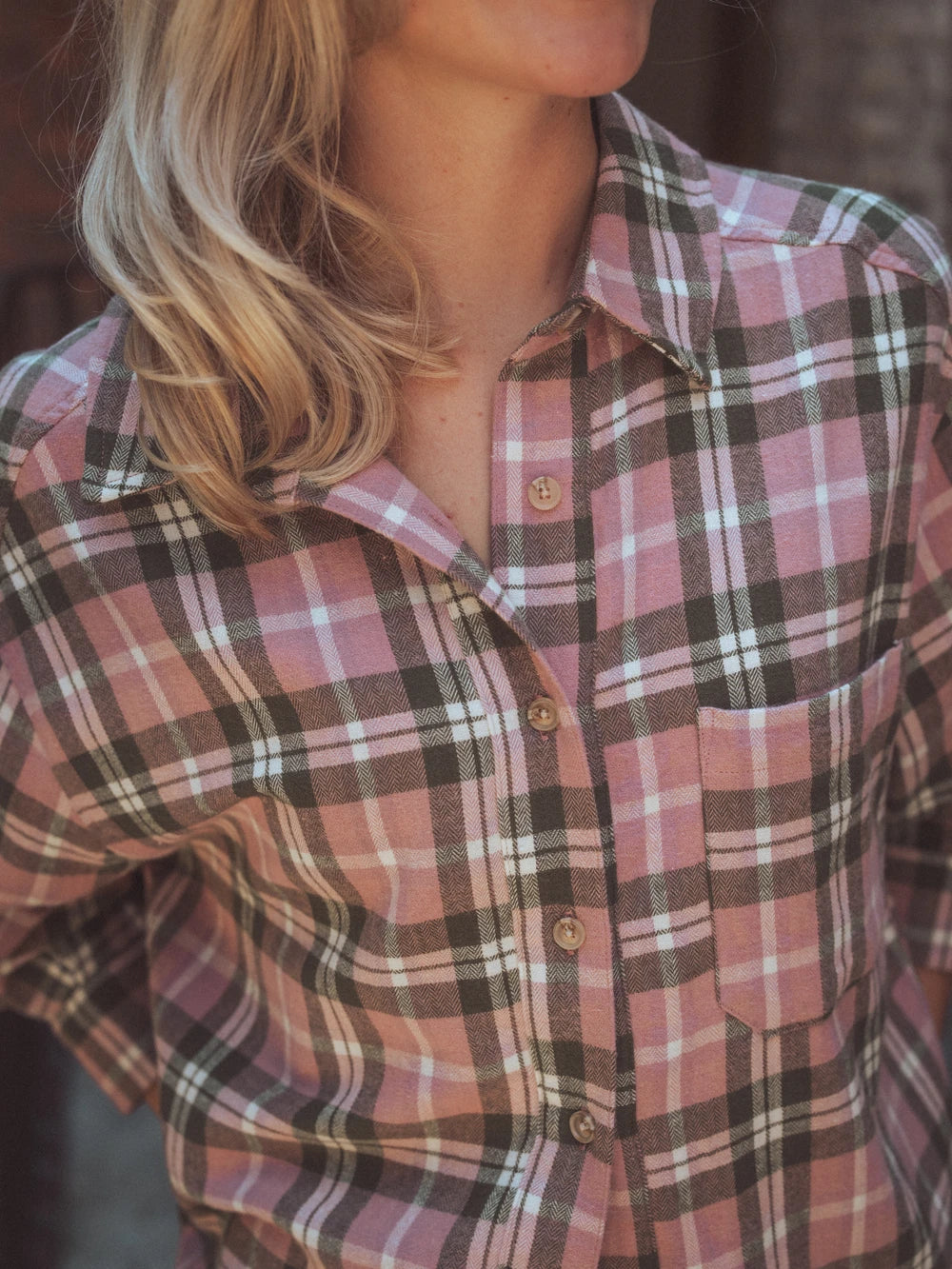 Oversized Statement Check Shirt