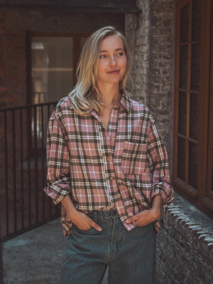 Oversized Statement Check Shirt